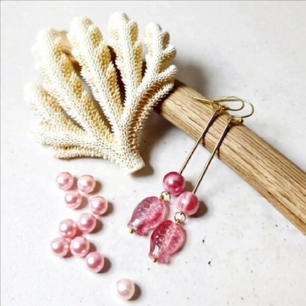 Unique + Sexy! OOAK Red Fish Fishing Dangle Earrings | Mermaid Approved